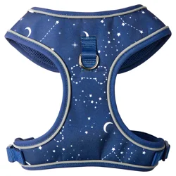 Meijer Dog Harness Blue Star & Moon Reflective, Large