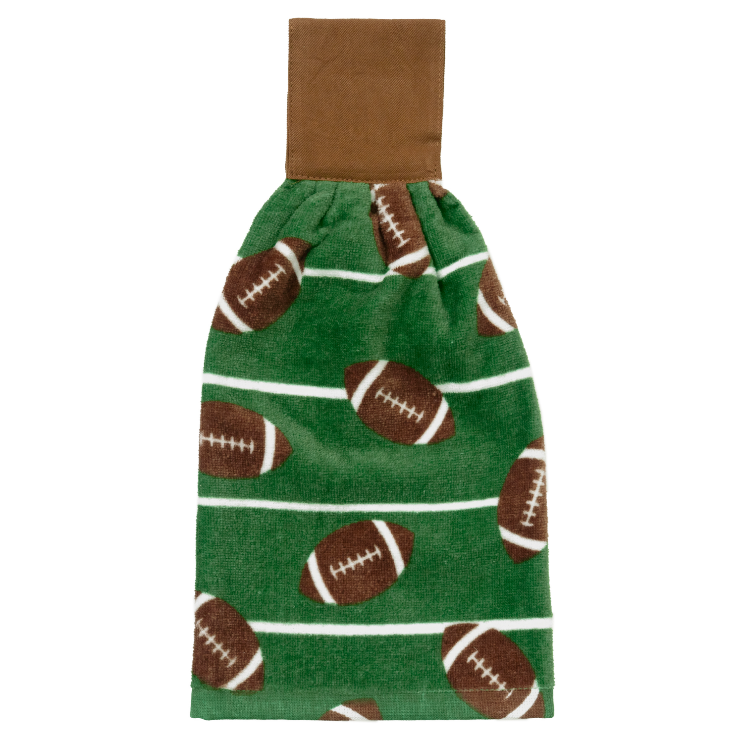 slide 1 of 2, ESSENTIAL M M Essentials Football Field Fiber Reactive Tie Towel, 17 in x 13 in, 17 in x 13 in