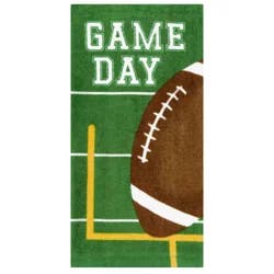 ESSENTIAL M M Essentials Game Day Football Fiber Reactive Kitchen Towel, 16 in x 25 in