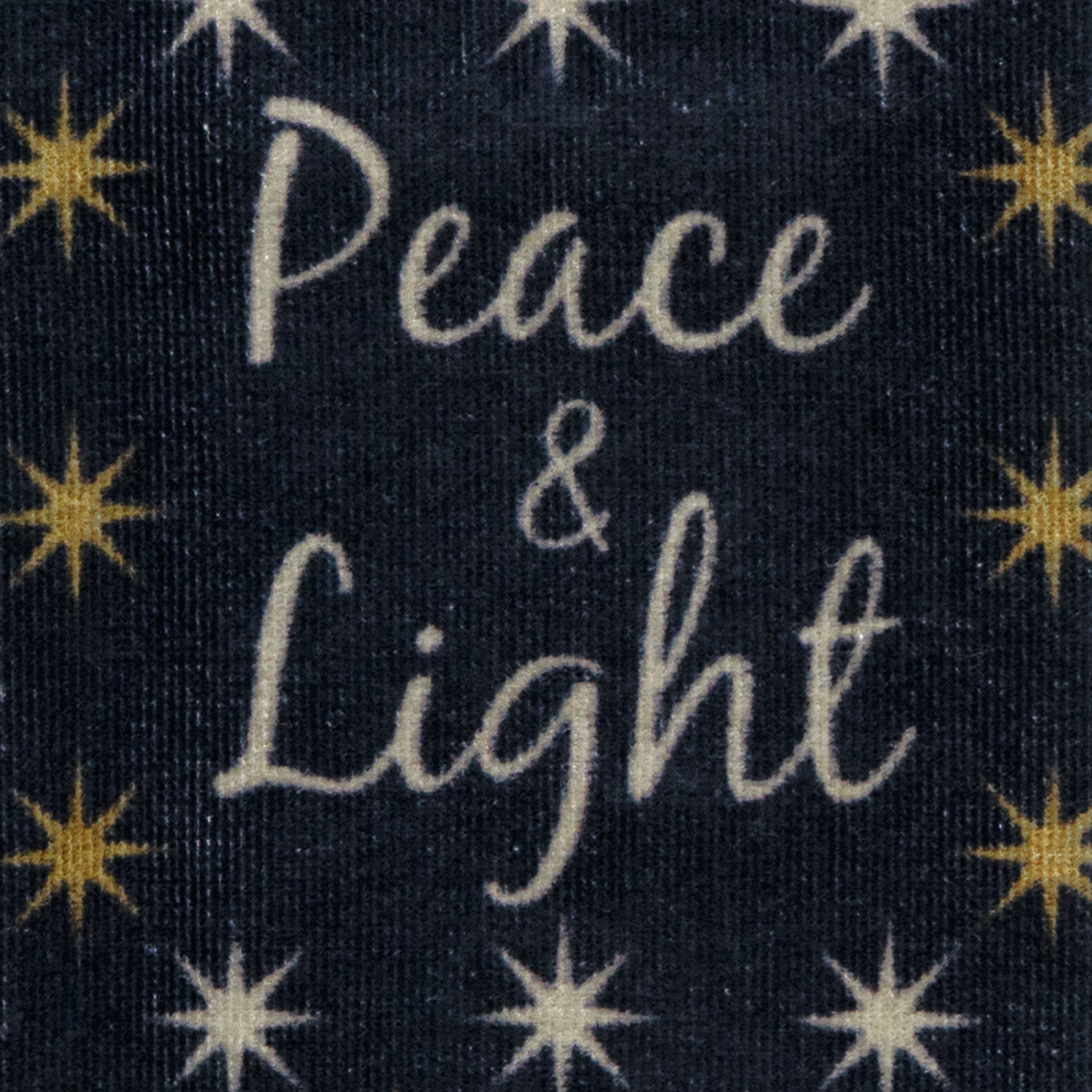 slide 2 of 2, December Home White Peace Light Stars Digital Print Velour Kitchen Towel, 16 In X 25 In, 70rd