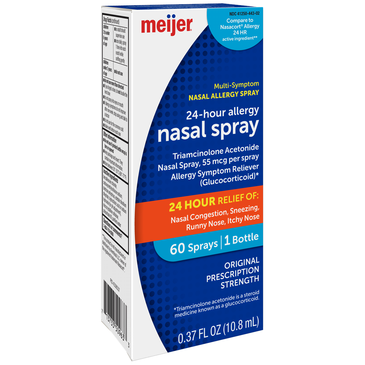 Meijer Triamcinolone Acetonide Nasal Allergy Spray, 55 mcg per spray