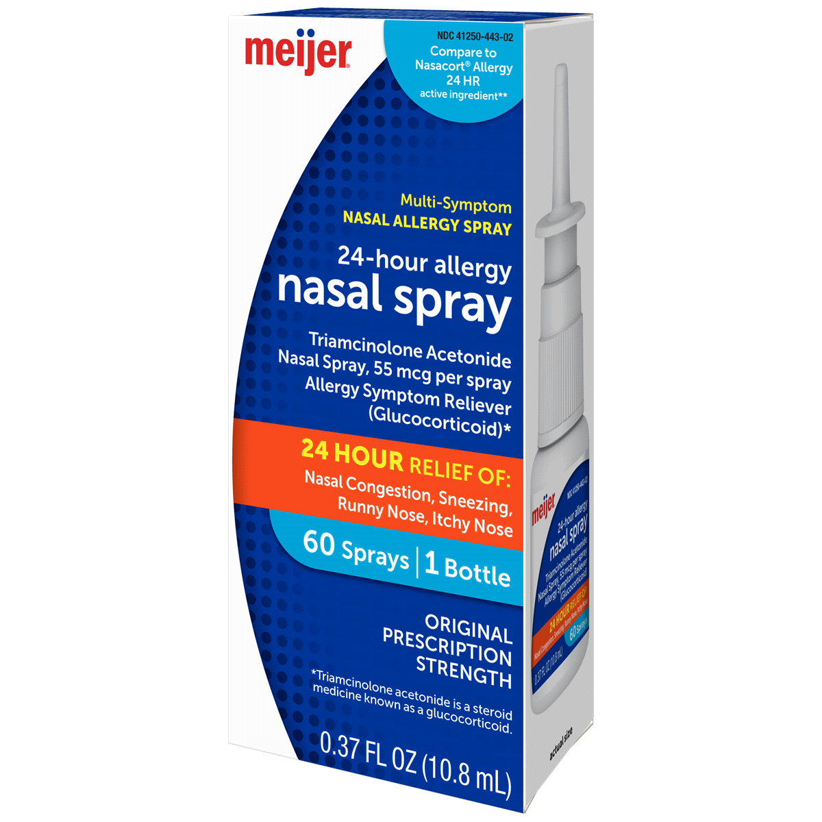 Meijer Triamcinolone Acetonide Nasal Allergy Spray, 55 mcg per spray