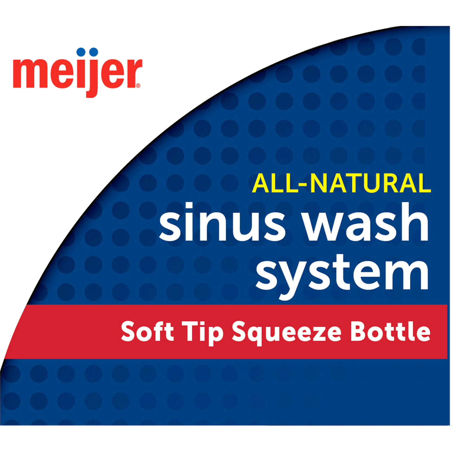 slide 4 of 4, Meijer Sinus Wash System with Soft Tip Squeeze Bottle, 1 Kit, 1 ct