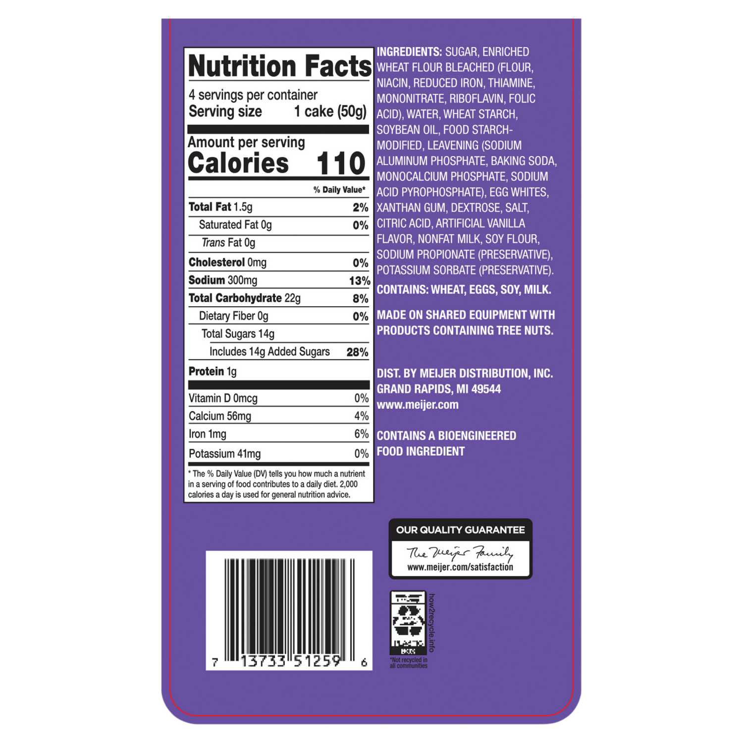 slide 3 of 4, Fresh From Meijer Angel Food Mini Cakes 4Ct, 4 ct