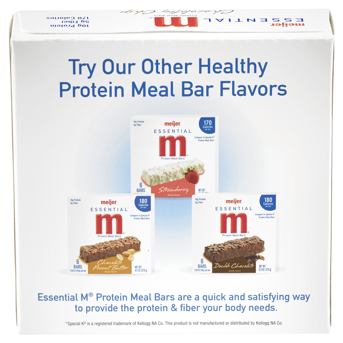 slide 6 of 6, Meijer Chocolatey Chip Protein Meal Bar, 6 ct