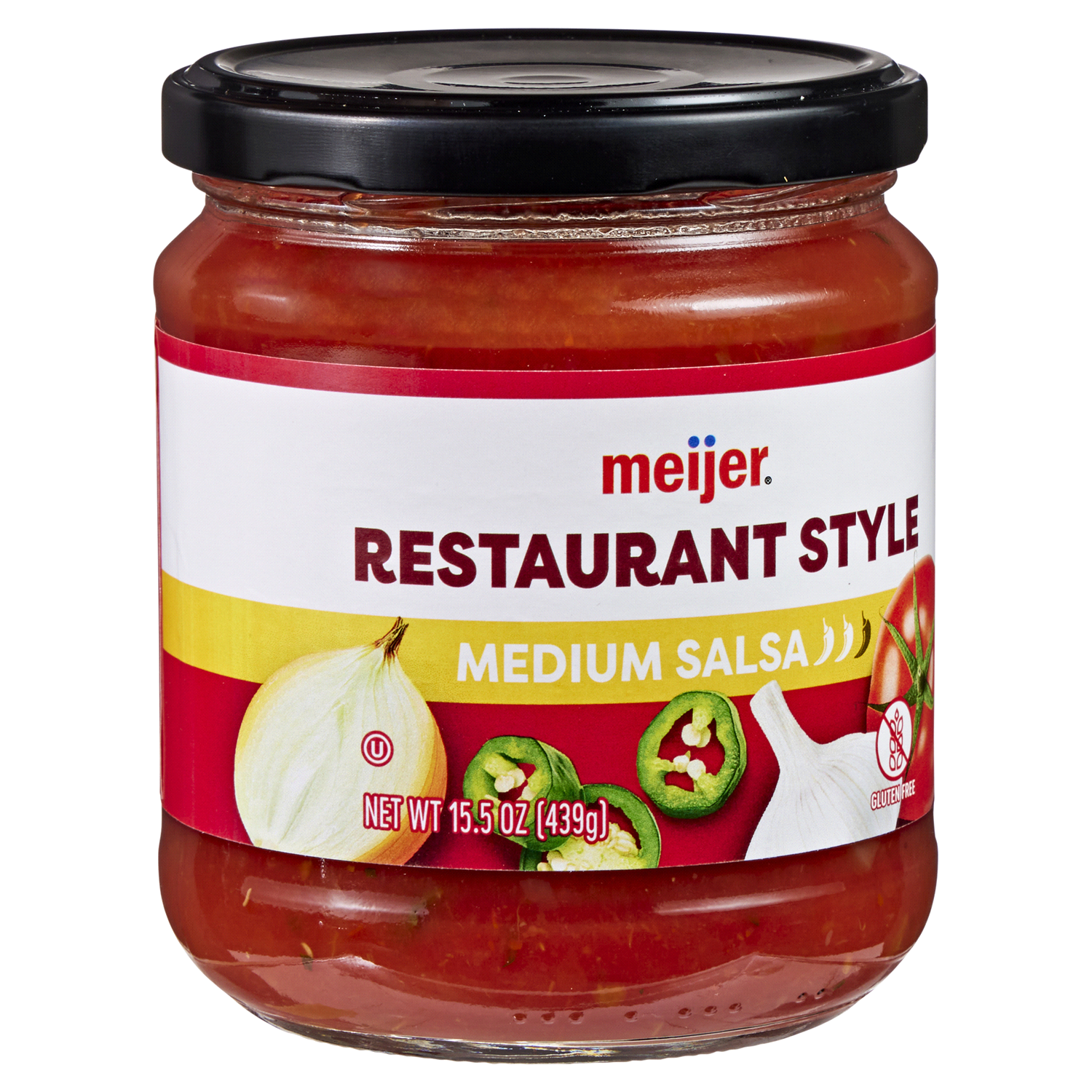 slide 4 of 5, Meijer Restaurant Style Medium Salsa, 15.5 oz