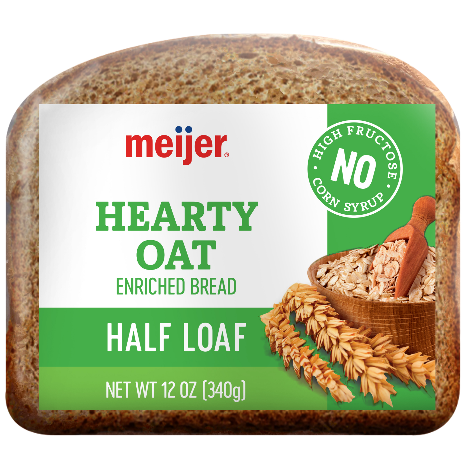 slide 3 of 8, Meijer Hearty Oat 1/2 Loaf, 12 oz