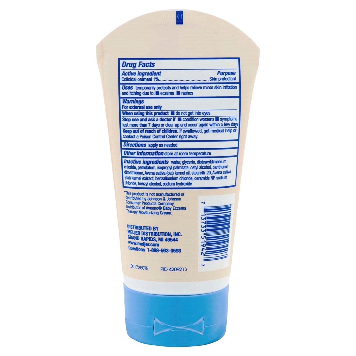 slide 2 of 2, Meijer Baby Eczema Therapy Cream, 5 oz