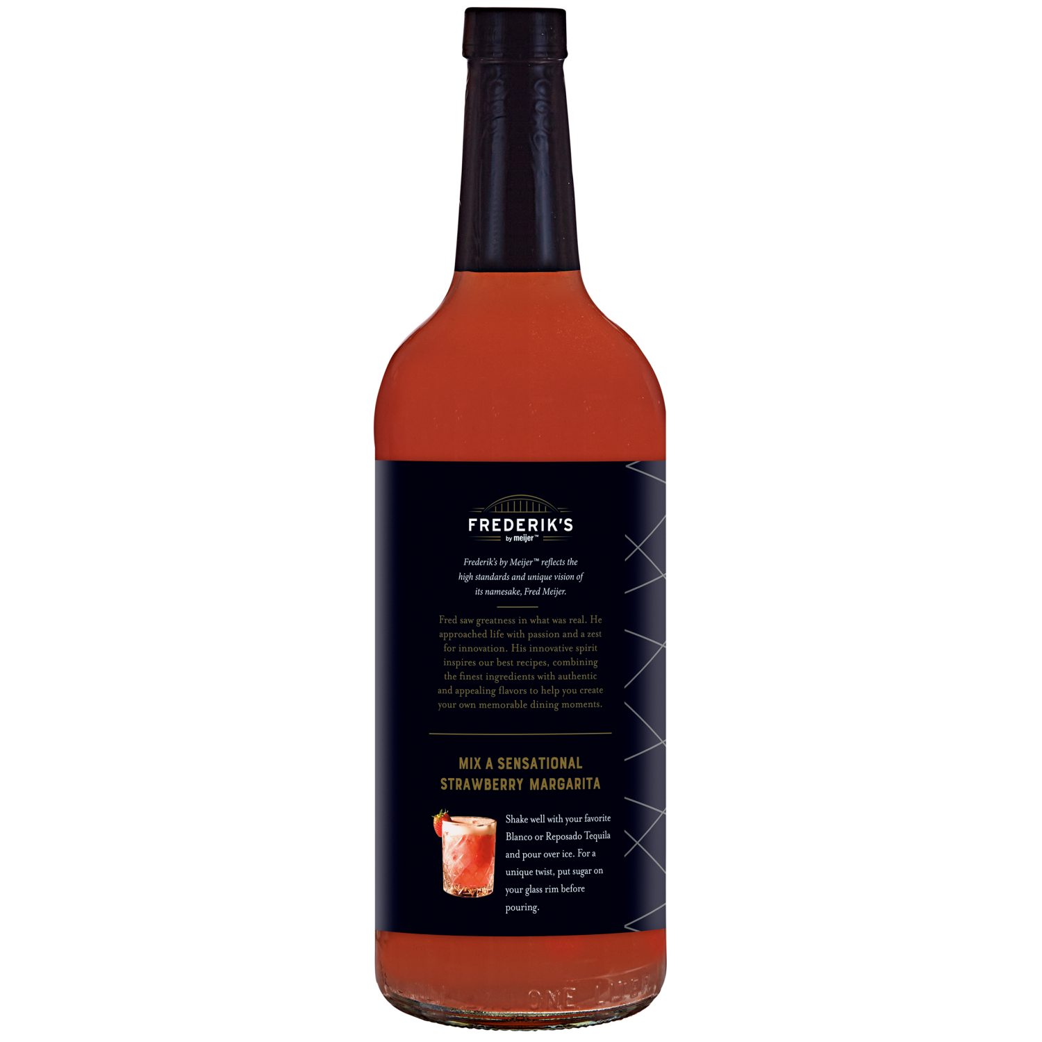 slide 2 of 3, FREDERIKS BY MEIJER Frederiks Straw Margarita Mix - 33.8 oz, 33.8 oz