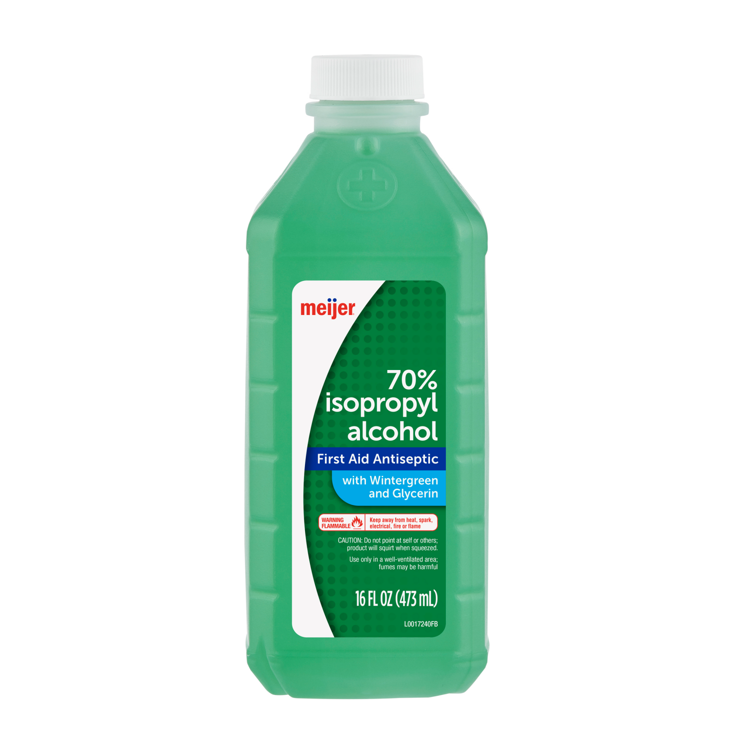 slide 1 of 2, Meijer 70% Isopropyl Rubbing Alcohol, 16 Fl. Oz, 16 fl oz