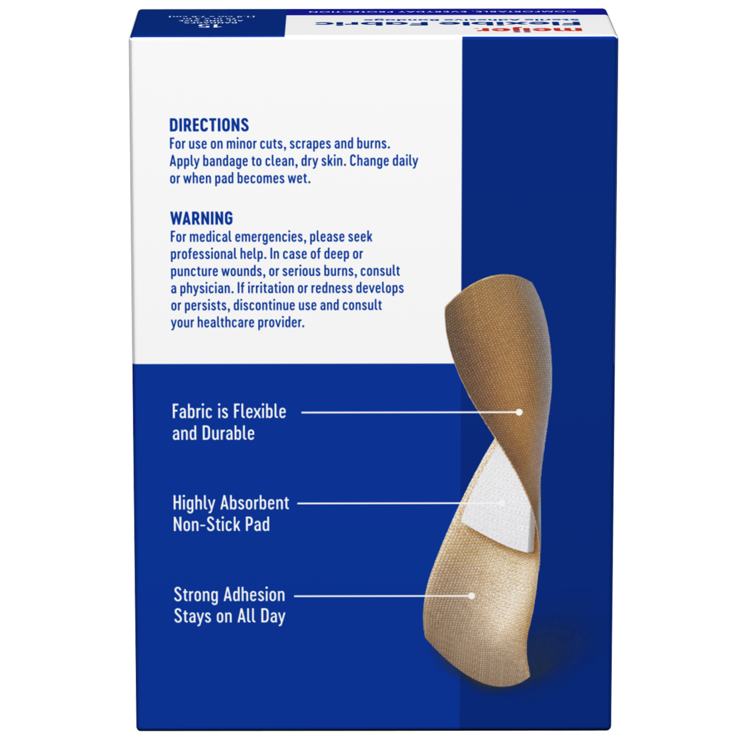 slide 2 of 6, Meijer Fabric Bandages, 15 ct