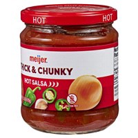 slide 5 of 29, Meijer Hot Thick & Chunky Salsa, 15.5 oz