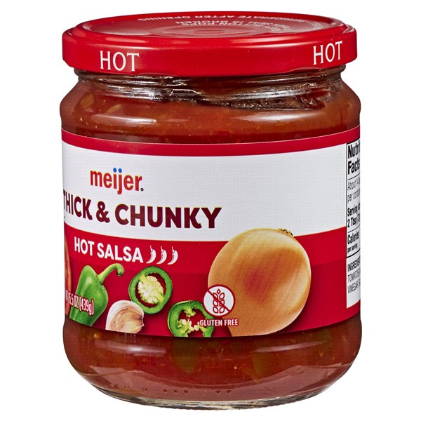 slide 6 of 29, Meijer Hot Thick & Chunky Salsa, 15.5 oz