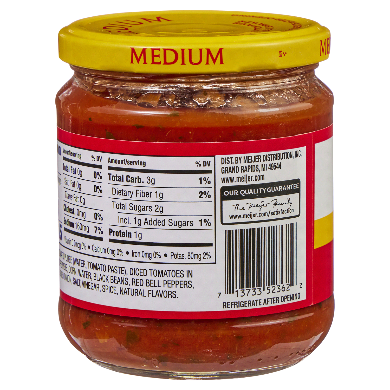 slide 4 of 5, Meijer Medium Black Bean & Corn Salsa, 15.50 oz, 15.5 oz