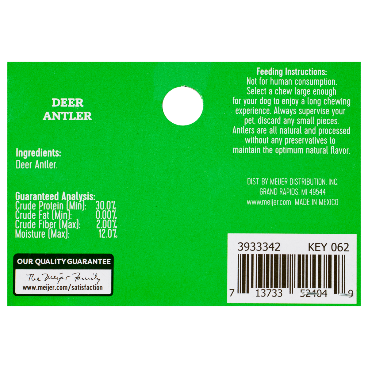 slide 3 of 3, Meijer Main Choice Antlerz Dog Chew, Large, LG