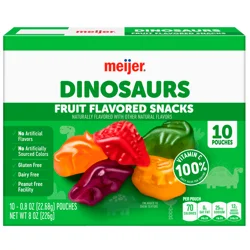 Meijer Dinosaur Fruit Flavored Snacks