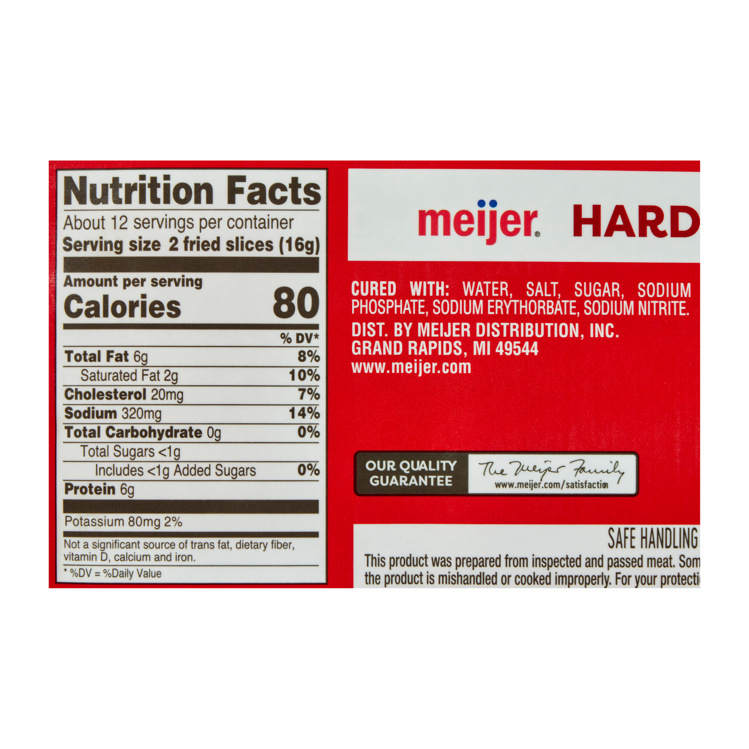 slide 3 of 4, MEIJER HARDWOOD SMOKED BACON, 22 oz