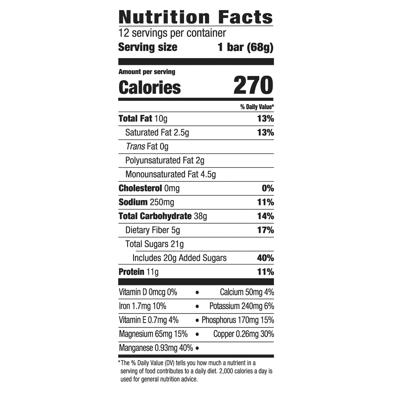 slide 2 of 4, Meijer Energy Bar Chocolate Peanut Butter, 12 ct