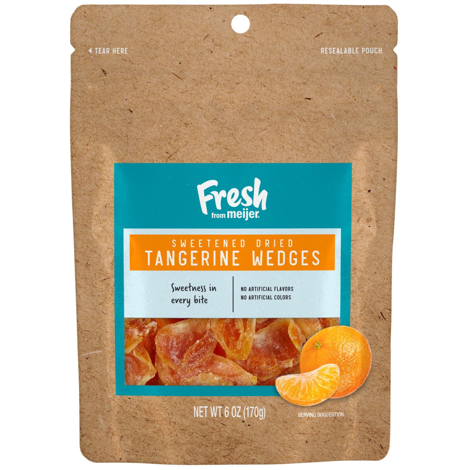 slide 1 of 2, Fresh From Meijer Sweetened Dried Tangerines, 6 Oz, 6 oz