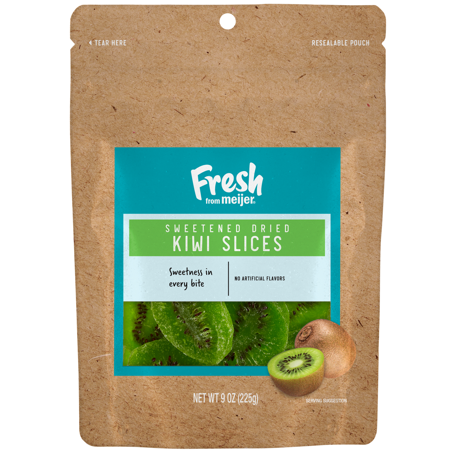 slide 1 of 2, FRESH FROM MEIJER Fresh from Sweetened Dried Meijer Kiwi Slices, 9 oz