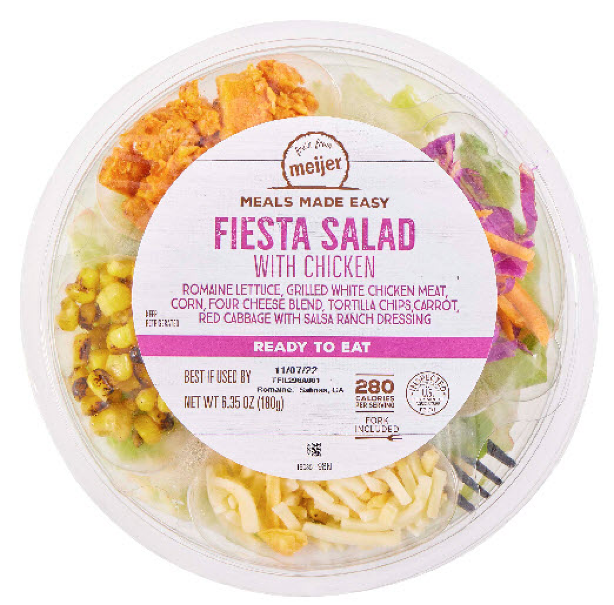 slide 1 of 1, Fresh from Meijer Fiesta with Chicken Salad Bowl, 6.35 oz, 6.35 oz
