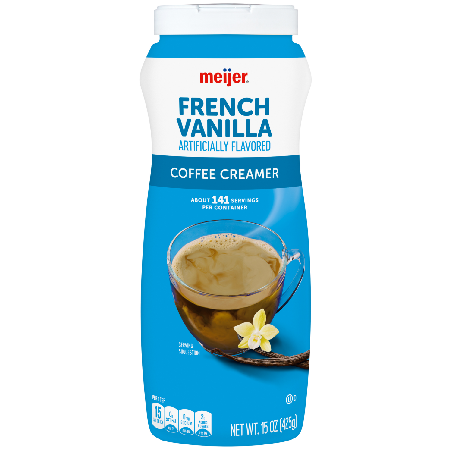 slide 1 of 2, Meijer French Vanilla Coffee Creamer, 15 oz