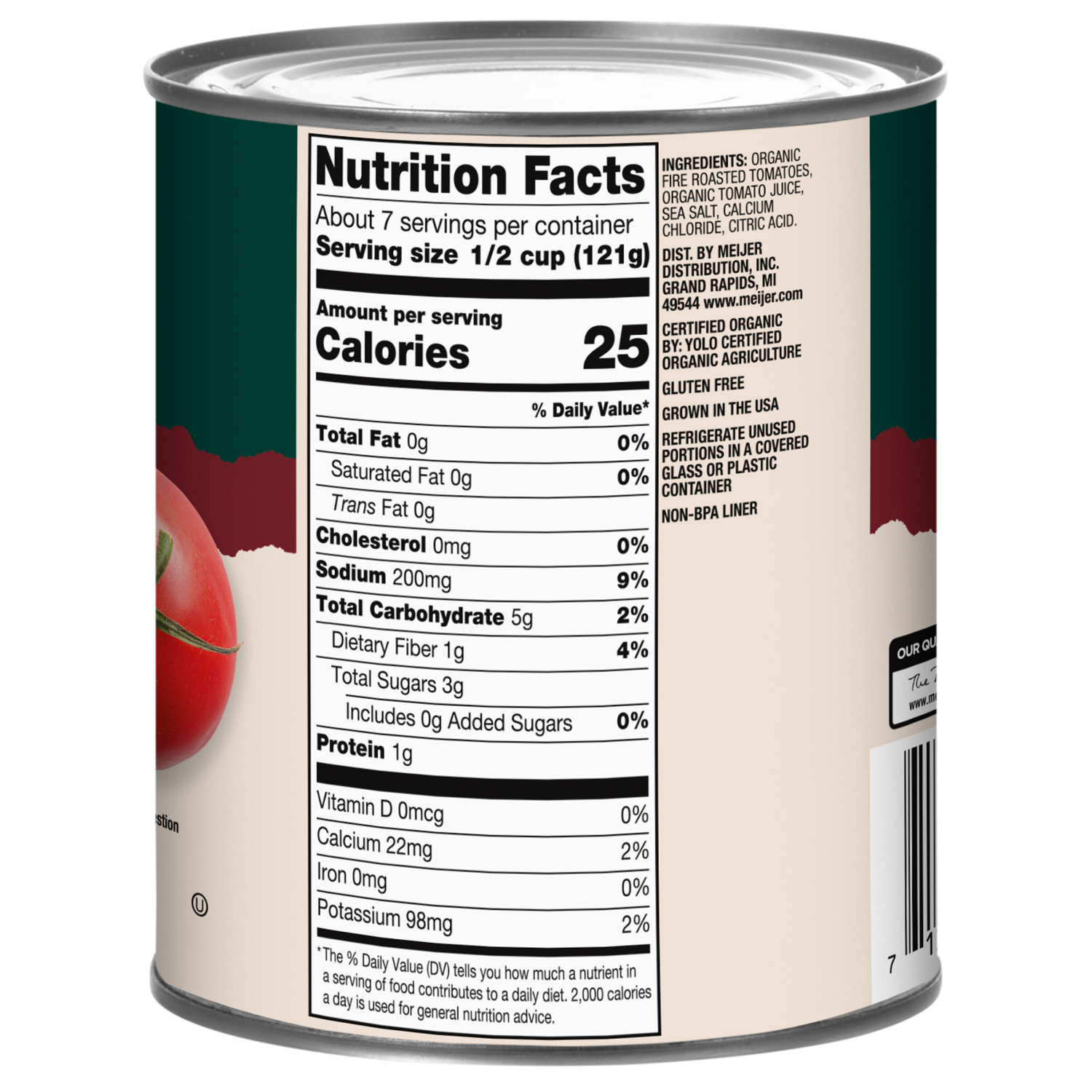 slide 3 of 3, True Goodness Organic Fire Roasted Diced Tomatoes 28 oz, 28 oz