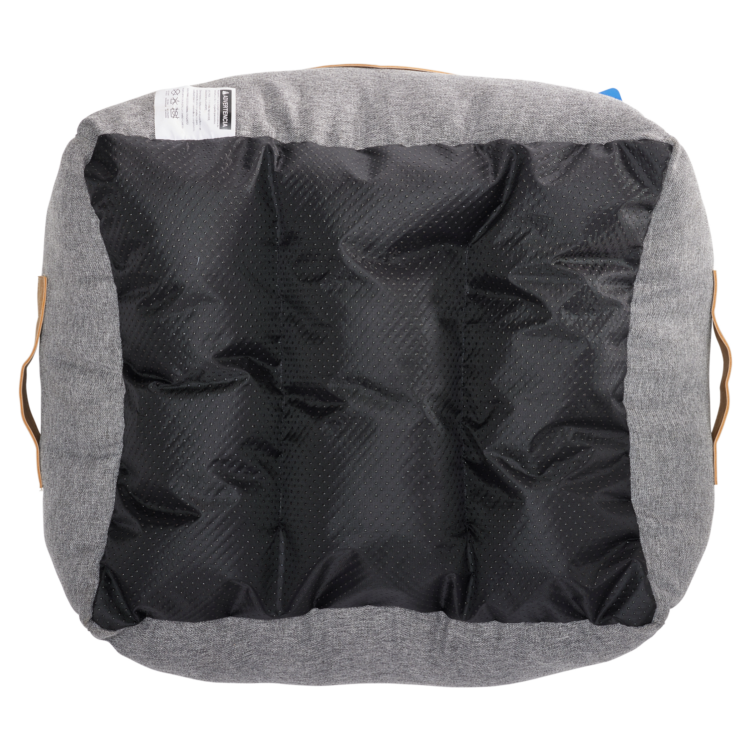 slide 2 of 6, Meijer Gray Pieced Cuddler Bed, 1 ct