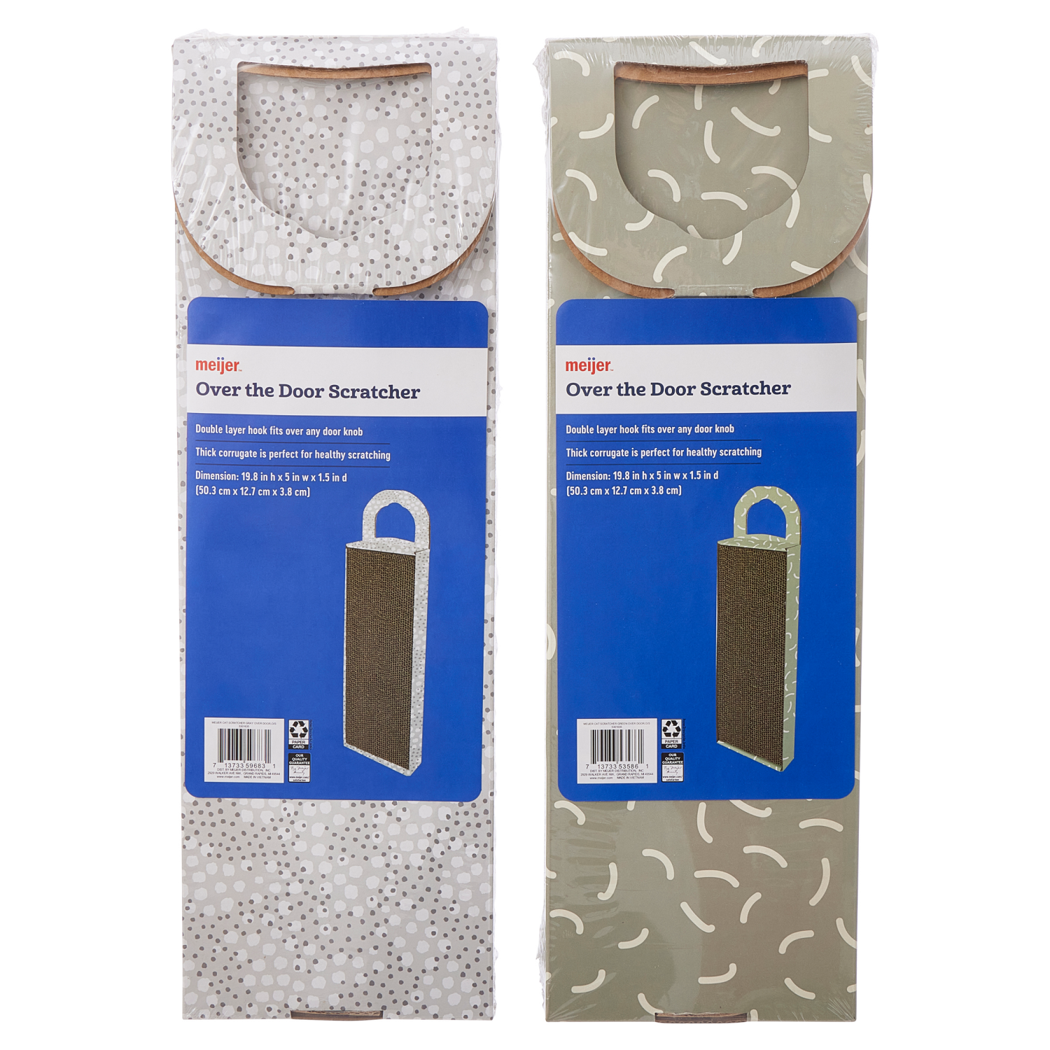 slide 1 of 4, Meijer Multi-Colored Over the Door Scratcher, 1 ct