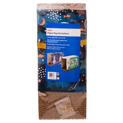 Meijer Blue Space Cat Paper Bag Scratcher