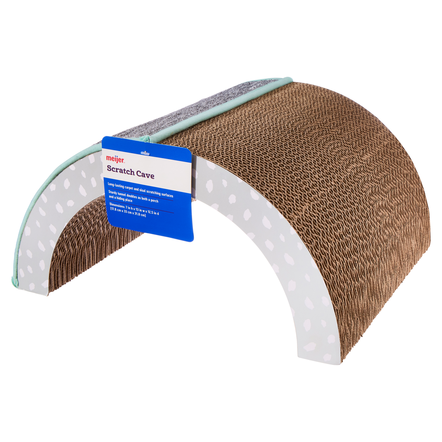 slide 4 of 4, Meijer Multi-Colored Scratch Cave Scratcher, 1 ct
