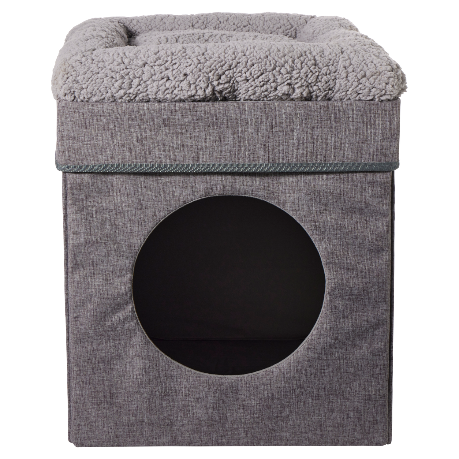 slide 4 of 4, Meijer Gray Folding Cat Bed, 1 ct