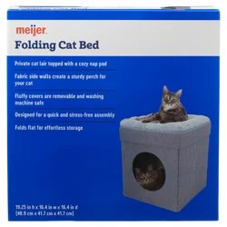 Meijer Gray Folding Cat Bed