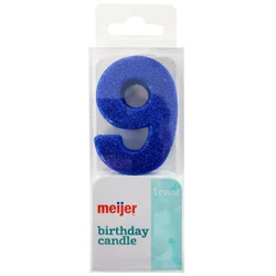 Meijer Birthday Candle, Number 9