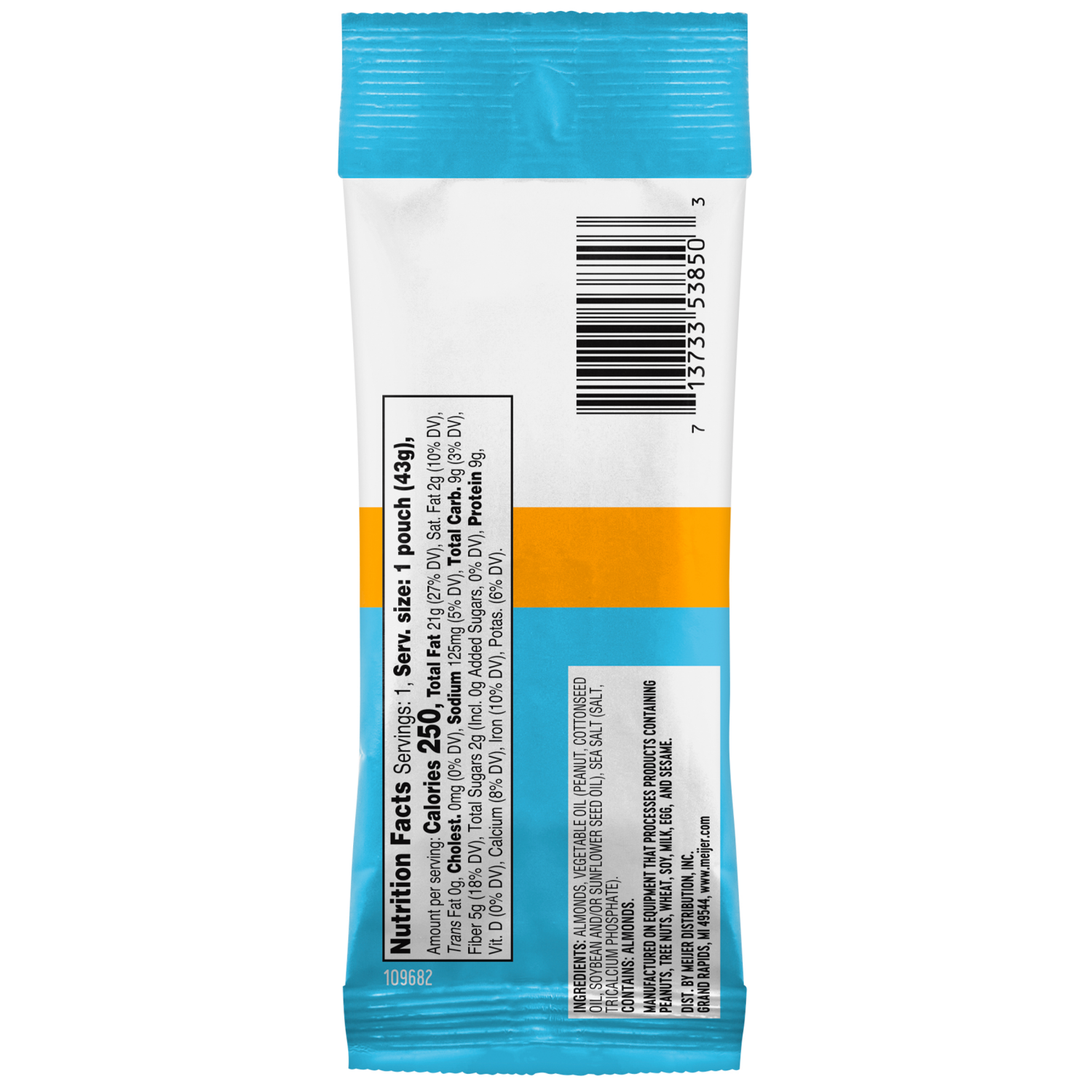 slide 2 of 2, Meijer Roasted & Salted Almonds, 1.5 oz