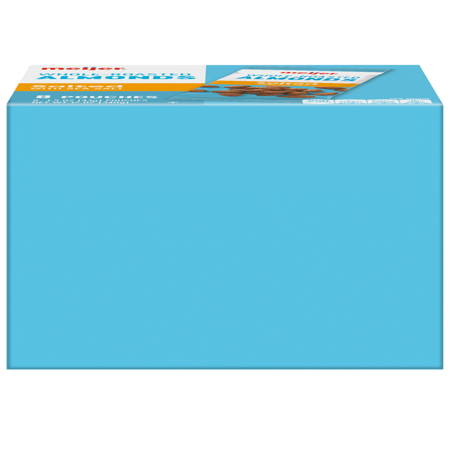 slide 3 of 8, Meijer Roasted & Salted Almonds Multipack - 8 ct, 8 ct