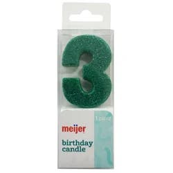 Meijer Birthday Candle, Number 3