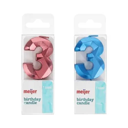 Meijer Birthday Candle, Number 3