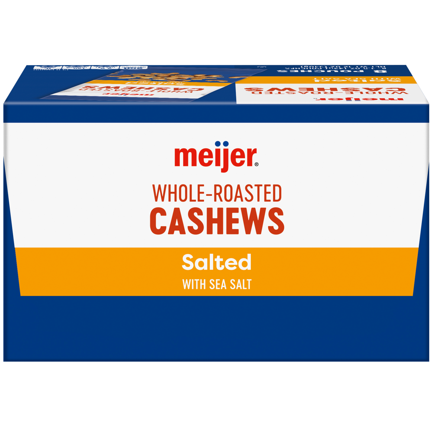 slide 8 of 8, Meijer Roasted & Salted Cashews Multipack, 8 ct