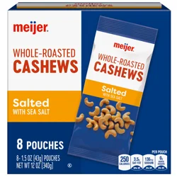 Meijer Roasted & Salted Cashews Multipack
