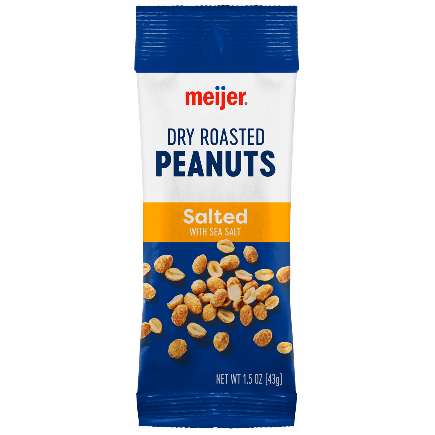 slide 1 of 2, Meijer Roasted & Salted Peanuts - 1.5 oz, 1.5 oz