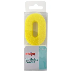 Meijer Birthday Candle, Number 0, 1 Ct
