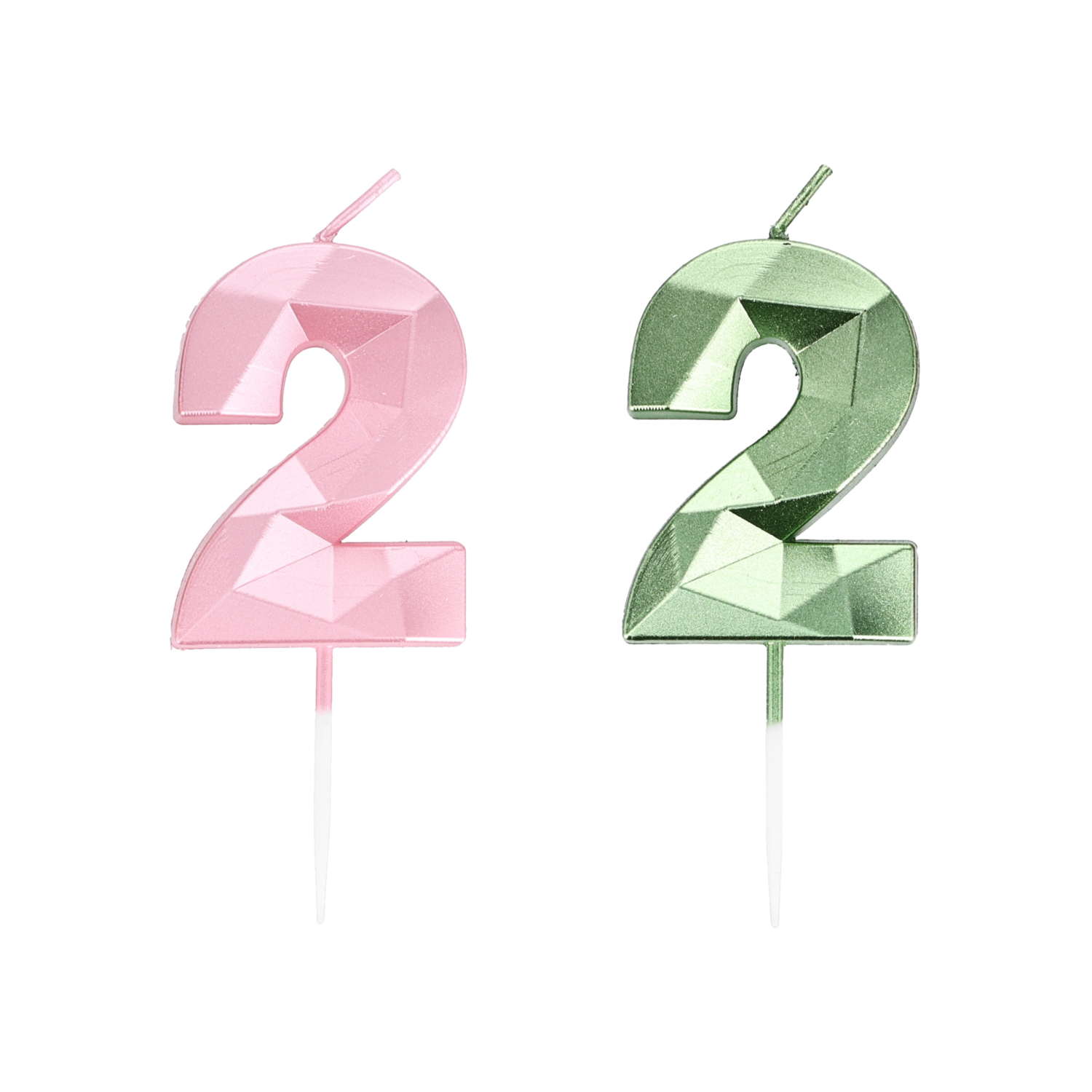 slide 2 of 2, Meijer Birthday Candle, Number 2, 1 ct