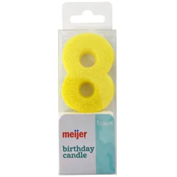 Meijer Birthday Candle, Number 8, 1 Ct