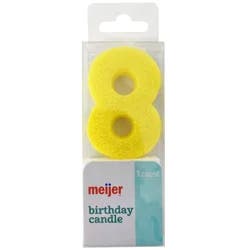 Meijer Birthday Candle, Number 8, 1 Ct