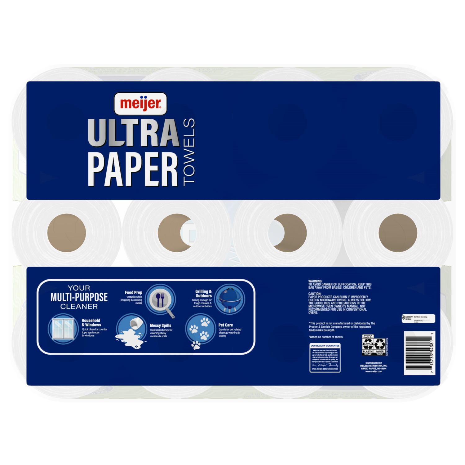 slide 2 of 8, Meijer Ultra Paper Towels, 12 Double Rolls, 12 ct