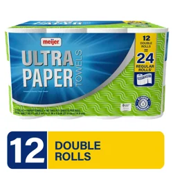 Meijer Ultra Paper Towels, 12 Double Rolls
