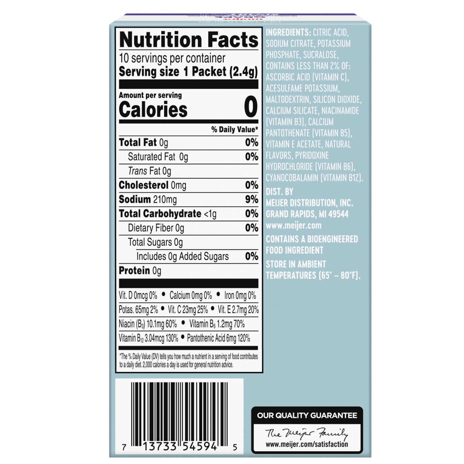 slide 2 of 8, Meijer Grape Sport Drink Mix - 10 ct, 10 ct