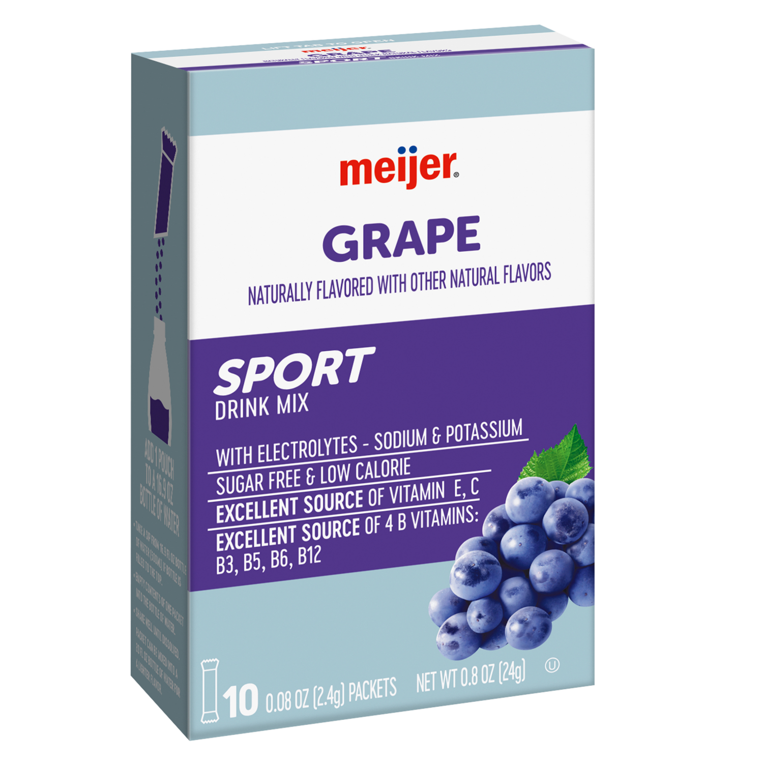 slide 6 of 8, Meijer Grape Sport Drink Mix - 10 ct, 10 ct