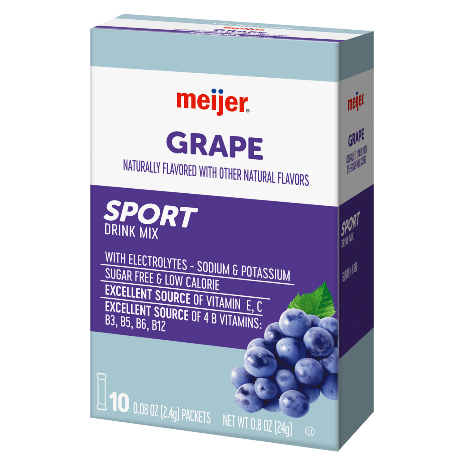 slide 7 of 8, Meijer Grape Sport Drink Mix - 10 ct, 10 ct